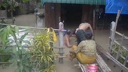 CLEAN : Desperation in flood hit Myanmar as death toll climbs News Clip