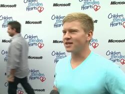 INTERVIEW: Doug Brochu on what brings him out at Children Mending Hearts 4th Annual Spring Benefit on 4/22/12 in Pacific Palisades, CA. Stock Footage