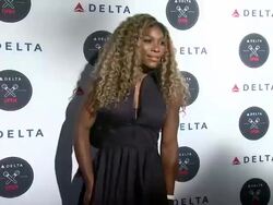 EVENT CAPSULE CHYRON - The Delta OPEN Mic With Serena Williams Stock Footage