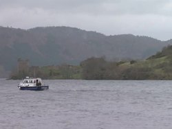 Boat Pulling Underwater Drone Munin Through Loch Ness News Clip