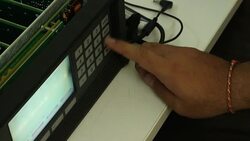 Engineer repair the industrial part Stock Footage