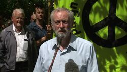 Jeremy Corbyn MP speaking at CND rally News Clip
