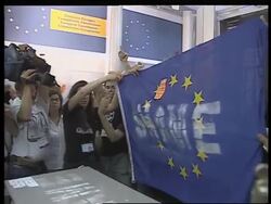 Aids actvists protest at international conference News Clip