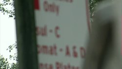 Police monitoring traffic at checkpoint News Clip