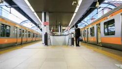 HD Time Lapse : crowd in JR Osaka Station , Japan Stock Footage