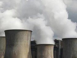 HD Coal Power Plant Emissions (Time Lapse) Stock Footage