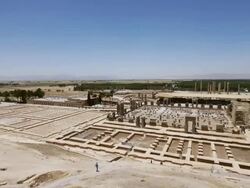WS PAN View of Persepolis, World Heritage / Shiraz, Fars Province, Iran  Stock Footage
