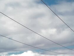 WS View of power lines / Zillah, Washington, USA  Stock Footage