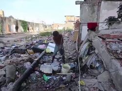 Favela of Mangueira Backdrop of Maracana Stadium In Rio De Janeiro Stock Footage