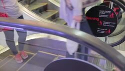Escalator Shopping Mall Stock Footage