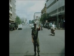 SYND 17/4/74 PRECAUTIONS TAKEN FOR THE CAMBODIAN NEW YEAR News Clip