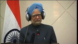 Joint news conference between Afghan President Karzai and Indian PM Singh News Clip