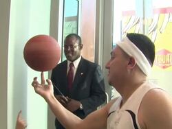 ATMOSPHERE at the Lamar Odom Greets Fans At T-Mobile And Gears Up For NBA All-Star 2011 In Los Angeles at Los Angeles CA. (Footage by WireImage Video/GettyImages) Stock Footage