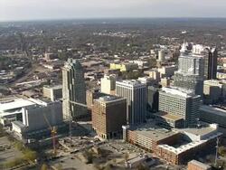 WS AERIAL View of Raleigh / North Carolina, United States Stock Footage