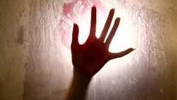 Spooky hand (shadows) Stock Footage