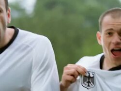 MS PAN professional soccer team celebrating win on field together  Stock Footage