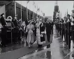 THE QUEEN RETURNS FROM NORWAY News Clip