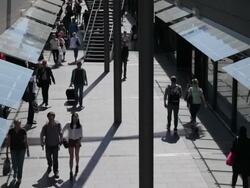Shopping street Stock Footage