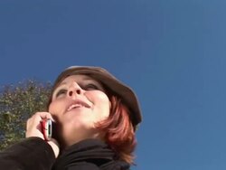 HD: Talking Over A Mobile Phone Stock Footage