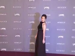 Minka Kelly at LACMA Hosts 2012 Art + Film Gala Honoring Ed Ruscha And Stanley Kubrick Presented By Gucci Stock Footage