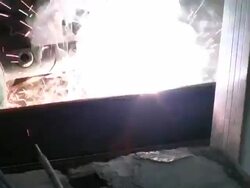 (HD1080i) Construction: Welding Sparks Stock Footage