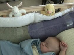 Safety and Protection - Sleeping Baby Stock Footage