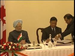 Canadian PM Harper meets Indian counter part Instructional Video