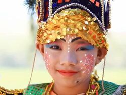 HD:Thai boy preparing for his ordination. Stock Footage