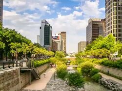 Traveling In Seoul City Stock Footage