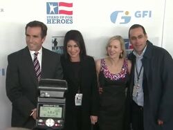 Bob Woodruff, Caroline Hirsch and guests at The 6th Annual Stand Up For Heroes Presented by The New York Comedy Festival and The Bob Woodruff Foundation Stock Footage