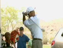 Tiger Jam X Golf Clinic Stock Footage