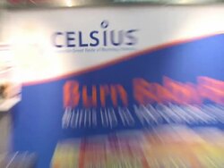 ATMOSPHERE: Signage at the Celsius Sponsors NBC Alive & Well L.A. Event at Los Angeles CA. (Footage by WireImage Video/GettyImages) Stock Footage