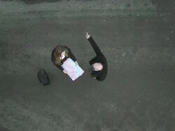 HD TIME LAPSE: Business Couple Got Lost Stock Footage