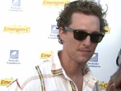 Matthew McConaughey at MaliBLUE Festival, Sponsored by Emergen-C and Surfrider Stock Footage