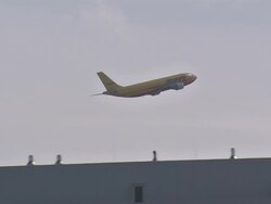 DHL cargo plane taking off from Brussels Airport News Clip