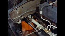 CU HA Moving car wheel axle / United States Stock Footage