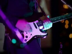 Playing The Guitar Stock Footage