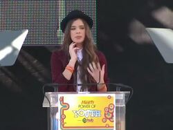 SPEECH: Hailee Steinfeld at the Variety's 5th Annual Power Of Youth Event at Los Angeles CA. (Footage by WireImage Video/Getty Images Entertainment Video) Stock Footage