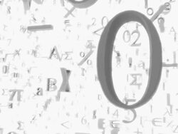 CGI PAN left over infinite math and numbers floating in space Stock Footage