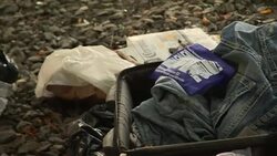 Drug outreach workers collecting used needles News Clip