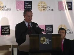 New York City New Years Eve 2006 Press Conference Stock Footage