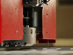 High-speed sheet metal punching press Stock Footage