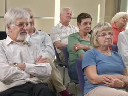HD: Seniors Sitting And Paying Attention Stock Footage