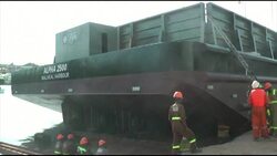 CLEAN : First Kenya made boat hits water in Mombasa News Clip