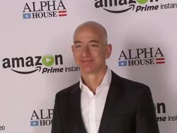 Jeff Bezos at Amazon Studios Premiere Screening for "Alpha House" Event at the Metropolitan Museum of Art Stock Footage