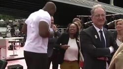 CLEAN : Paris 2024: athletes run friendly race on floating track (2) News Clip