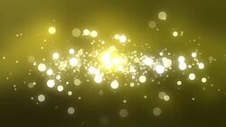 Moving Particles Loop - Gold Shiny Bokeh Background Stock Footage