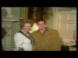 Paul Gascoigne meets Margaret Thatcher News Clip