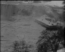 Niagara ice-jam, further havoc. News Clip