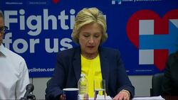 Clinton Talks With AIDS Activists in Brooklyn News Clip